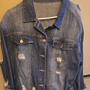 Distressed Denim Jacket